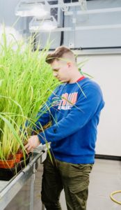 Luke Fountain, PhD student working in the field